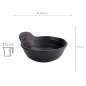 Preview: TDS, Bowl, Melamine, Ø 11.4x5.7cm, 175ml, Item No. 8018