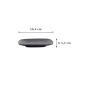 Preview: Square Plate Zen Black, Melamine, 14.3 × 14.3 × 1.7 cm, Item No. 8019