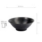 Preview: TDS, Bowl, Melamine, Ø 21.4x8cm, 840ml, Item No. 8025