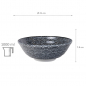 Preview: TDS, Soba Bowl, Nippon Black, Dots, Ø 21 x 7.8 cm 1000 ml - Item No. 8328