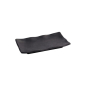 Preview: Servierplatte Zen Schwarz, Melamin, 22,5 × 15 × 2,3 cm, Art.-Nr. 8554