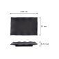 Preview: Servierplatte Zen Schwarz, Melamin, 22,5 × 15 × 2,3 cm, Art.-Nr. 8554