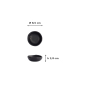 Preview: Saucenschale Schwarz, Melamin, Ø 8,5 × 2,8 cm, 90 ml, Art.-Nr. 8563