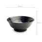 Preview: EDO Japan, Bowl Black Ø 21 cm | H 8.5 cm, Item No. 859218