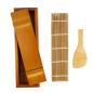 Preview: TDS, Sushi mold for Oshizushi w/ bamboo mat & rice spatula, Kitchenware, 26,5 x 6,5 x 7,8 cm, Wood, item no.: 8887