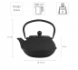 Preview: Arare teeblume cast iron teapot set at g-HoReCa (picture 2 of 7)