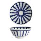 Preview: Tokyo Design Studio Rice Bowl Mixed Bowls White/Blue, Porcelain, Ø 15 × 7 cm, 550 ml