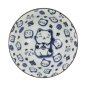 Preview: TDS, Bowl, Kawaii Lucky Cat, Neko, Blue, Ø 14.8 x 7 cm 500 ml - Item No. 15427