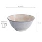 Preview: TDS, Tayo-Schale, Mixed Bowls Sakura, Rot/Grau, Ø 14,8x6,8cm 500ml - Art Nr. 15465