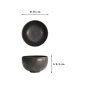 Preview: Rice Bowl Onyx Noir Black, Stoneware, Ø 15 × 9.3 cm, 1.15 l, Item No. 15540