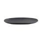 Preview: Ovale Servierplatte Onyx Noir Schwarz, Steinzeug, 28,5 × 14 × 2,5 cm, Art.-Nr. 15547