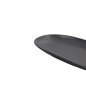 Preview: Ovale Servierplatte Onyx Noir Schwarz, Steinzeug, 28,5 × 14 × 2,5 cm, Art.-Nr. 15547