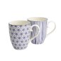 Preview: Tassen-Set Nippon Blue Blau/Weiß, 2-tlg., Porzellan, Ø 8,5 × 10,2 cm, 380 ml, Art.-Nr. 15650