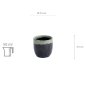 Preview: TDS, Sake-Cup, 4,5 x 4,5 cm, 50 ml, Weiß/Blau - Art Nr. 15847