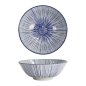Preview: Tokyo Design Studio Ramenschale Nippon Blue Lines Blau/Weiß, Porzellan, Ø 21 × 7,8 cm, 1 l