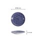 Preview: Teller Nippon Blue Dots Blau/Weiß, Porzellan, Ø 16 × 2 cm, Art.-Nr. 16019