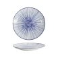 Preview: Tokyo Design Studio Teller Nippon Blue Lines Blau/Weiß, Porzellan, Ø 20,6 × 2,2 cm