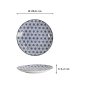Preview: Teller Nippon Blue Stars Blau/Weiß, Porzellan, Ø 20,6 × 2,2 cm, Art.-Nr. 16023