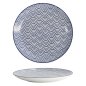 Preview: Tokyo Design Studio Plate Nippon Blue Waves Blue/White, Porcelain, Ø 25.7 × 3 cm