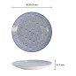 Preview: Plate Nippon Blue Waves Blue/White, Porcelain, Ø 25.7 × 3 cm, Item No. 16024