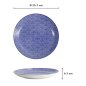 Preview: Plate Nippon Blue Dots Blue/White, Porcelain, Ø 25.7 × 3 cm, Item No. 16025