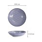 Preview: Pasta Plate Nippon Blue Waves Blue/White, Porcelain, Ø 21 × 5.2 cm, Item No. 16027