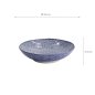 Preview: TDS, Pasta Plate, Nippon Blue, Dots, Ø 21 x 5.2 cm - Item No. 16028