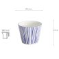 Preview: TDS, Teacup, Nippon Blue, Lines, Ø 8.3 x 6.5 cm 180 ml - Item No. 16036