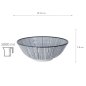 Preview: TDS, Soba-Schale, Nippon Black, Lines, Ø 21x 7,8 cm 1000 ml - Art Nr. 16053