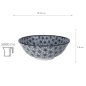 Preview: TDS, Soba-Schale, Nippon Black, Stars, Ø 21x 7,8 cm 1000 ml - Art Nr. 16055