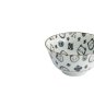 Preview: Bowl Kawaii Lucky Cat Neko Black (White/Black), Porcelain, Ø 12.7 × 6.8 cm, 300 ml, Item No. 16122