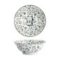 Preview: Tokyo Design Studio Ramen Bowl Kawaii Lucky Cat Neko Black (White/Black), Porcelain, Ø 19.5 × 7.4 cm, 1 l