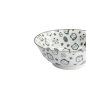 Preview: Ramen Bowl Kawaii Lucky Cat Neko Black (White/Black), Porcelain, Ø 19.5 × 7.4 cm, 1 l, Item No. 16126