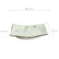 Preview: TDS, Plate, Green Cosmos, 17.5x17.5x2.2cm, Item No. 16511