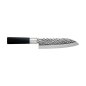 Preview: Santoku-Messer (Allzweckmesser) im Hammerschlag-Stil, Edelstahl, Klinge 16,5 cm