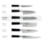 Preview: Santoku-Messer (Allzweckmesser) im Hammerschlag-Stil, Edelstahl, Klinge 16,5 cm, Art.-Nr. 16600