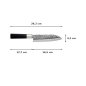 Preview: Santoku-Messer (Allzweckmesser) im Hammerschlag-Stil, Edelstahl, Klinge 16,5 cm, Art.-Nr. 16600