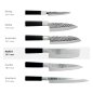 Preview: Nakiri-Messer (Gemüsemesser) im Hammerschlag-Stil, Edelstahl, Klinge 16,5 cm, Art.-Nr. 16601