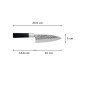Preview: Deba-Messer (Fleischmesser) im Hammerschlag-Stil, Edelstahl, Klinge 15 cm, Art.-Nr. 16602