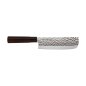 Preview: Nakiri-Messer (Gemüsemesser) im Hammerschlag-Stil, Edelstahl, Klinge 16,5 cm