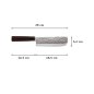 Preview: Nakiri-Messer (Gemüsemesser) im Hammerschlag-Stil, Edelstahl, Klinge 16,5 cm, Art.-Nr. 16607