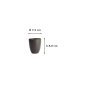 Preview: Teebecher Onyx Noir Schwarz, Steinzeug, Ø 7,5 × 8,8 cm, 240 ml, Art.-Nr. 16918