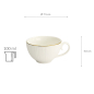 Preview: TDS, Tasse, Nippon White, Lines, Ø 7,5 x 4,6 cm 100 ml - Art Nr. 16938