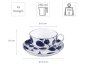 Preview: TDS, Cup Set with saucers, 8-piece set, Flora Japonica, 250 ml, Item No. 16980