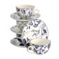 Preview: TDS, Cup Set with saucers, 8-piece set, Flora Japonica, 250 ml, Item No. 16980