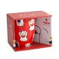 Preview: Tasse Kawaii Lucky Cat Classic Rot in Geschenkbox, Porzellan, Ø 8,5 × 10,2 cm, 380 ml, Art.-Nr. 17628