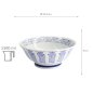 Preview: TDS, Ramen Schale, Mixed Bowls Kotobuki Blue, Ø 21,5 x 9 cm, Art.-Nr. 17745