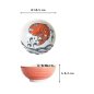 Preview: Nudelschale Seafood Snapper Rot, Porzellan, Ø 18,5 × 8,2 cm, 1,2 l, Art.-Nr. 17791