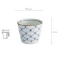 Preview: TDS, Gerade Becher, Japan Amime, Ø 8,3 x 6,5 cm 180 ml, Blau/Weiß, Art.-Nr. 17838