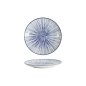 Preview: Tokyo Design Studio Teller Nippon Blue Lines Blau/Weiß, Porzellan, Ø 16 × 2 cm